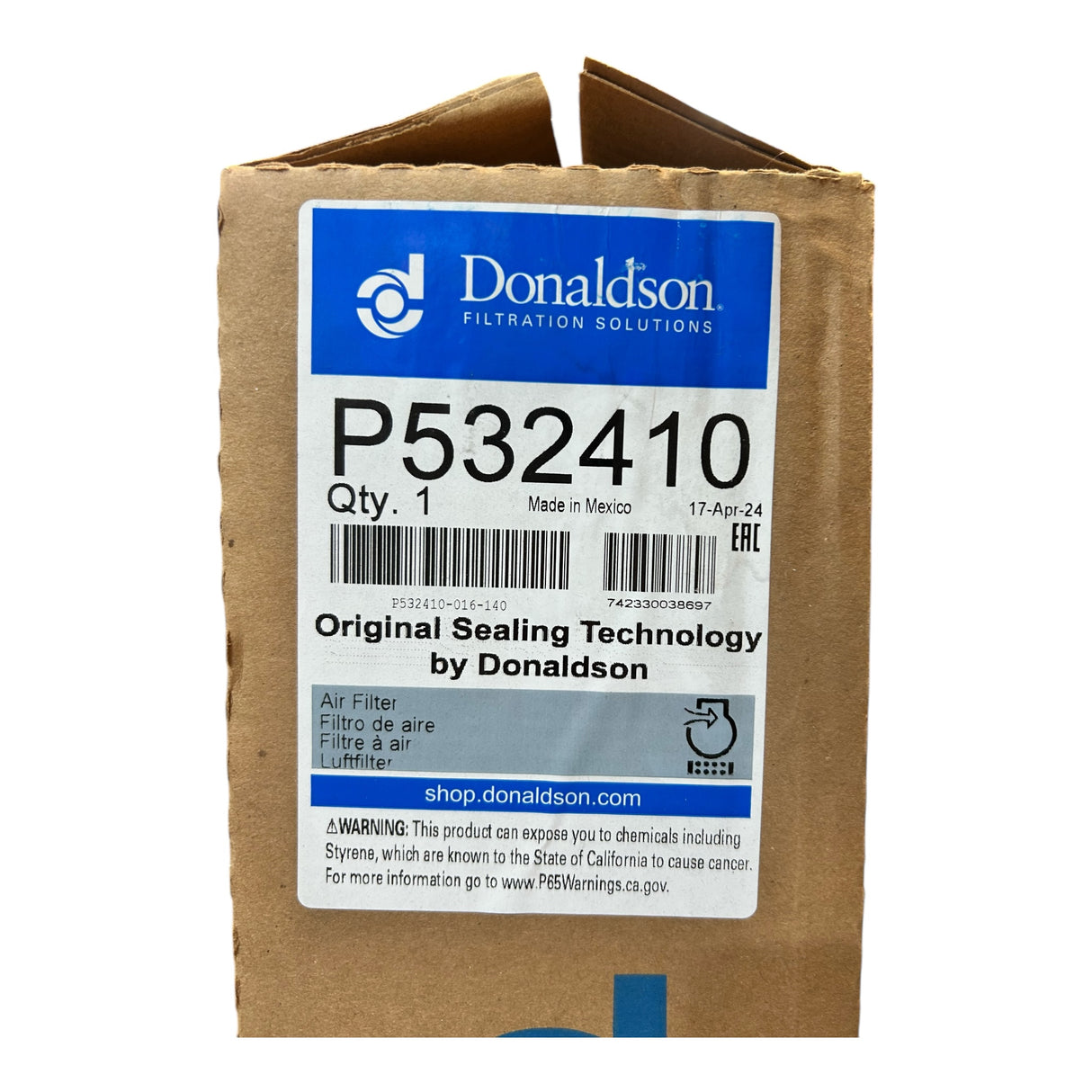 Donaldson, P532410, Primary, Air Filter - Freeman Liquidators