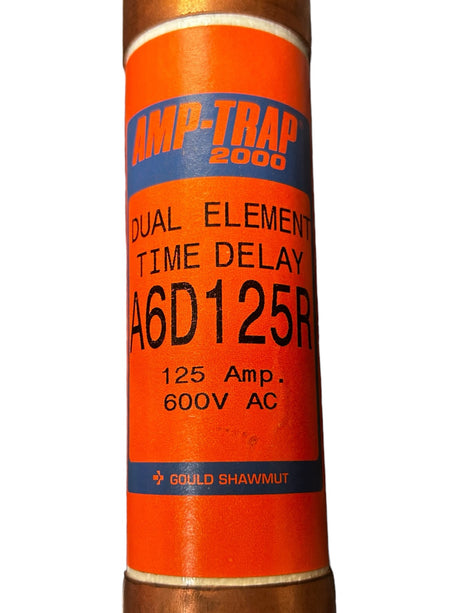 MERSON, FERRAZ SHAWMUT, A6D125R, DUAL ELEMENT, TIME DELAY, FUSE, CLASS RK1 - New In Box - FreemanLiquidators - [product_description]