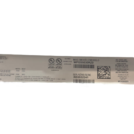 Whirlpool, 30-inch Gas Range with Air Cooking Technology (WFGS5030RZ0) - Freeman Liquidators - [product_description] - 5 cu. ft.