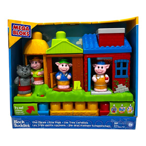 Mega Bloks Block Buddies - Three Little Pigs Playset (12 pcs) - Freeman Liquidators