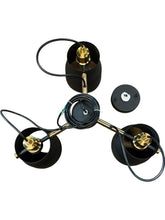 Load image into Gallery viewer, Artcraft, AC11363VB, Euro Industrial, 3 Light, 21 inch, Matte Black and Harvest Brass Chandelier Ceiling Light - New in Box - FreemanLiquidators - [product_description]
