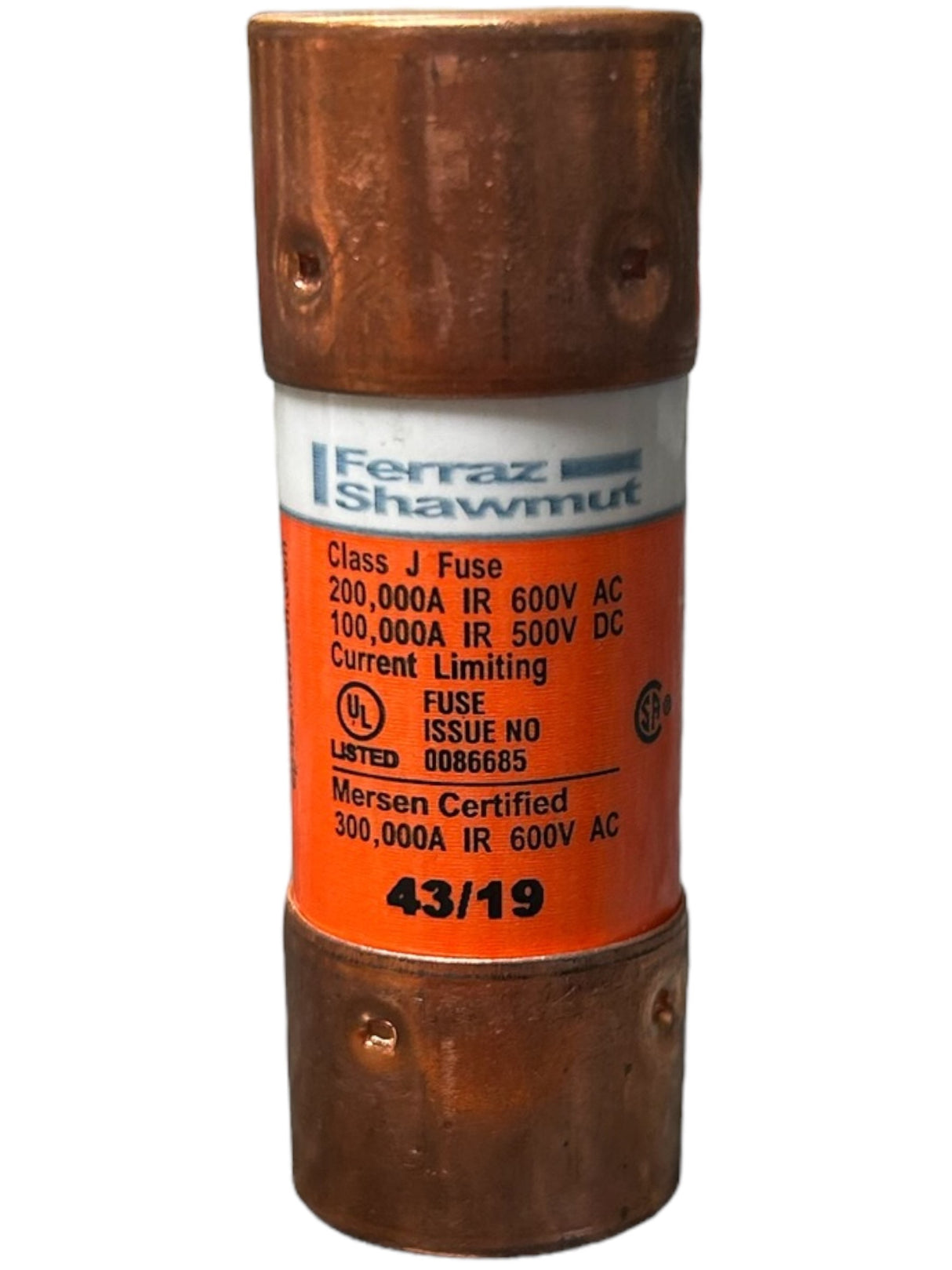 MERSON, FERRAZ SHAWMUT, AJT20, TIME DELAY, FUSE, CLASS J - New NO Box - FreemanLiquidators - [product_description]