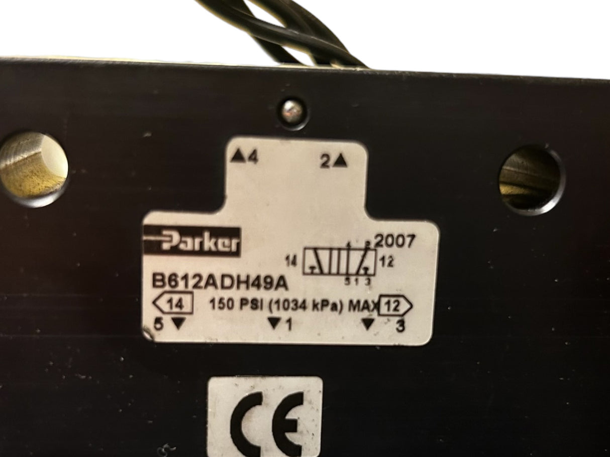 PARKER, B612ADH49A, SINGLE SOLENOID ACTUATOR - NEW NO BOX - FreemanLiquidators - [product_description]