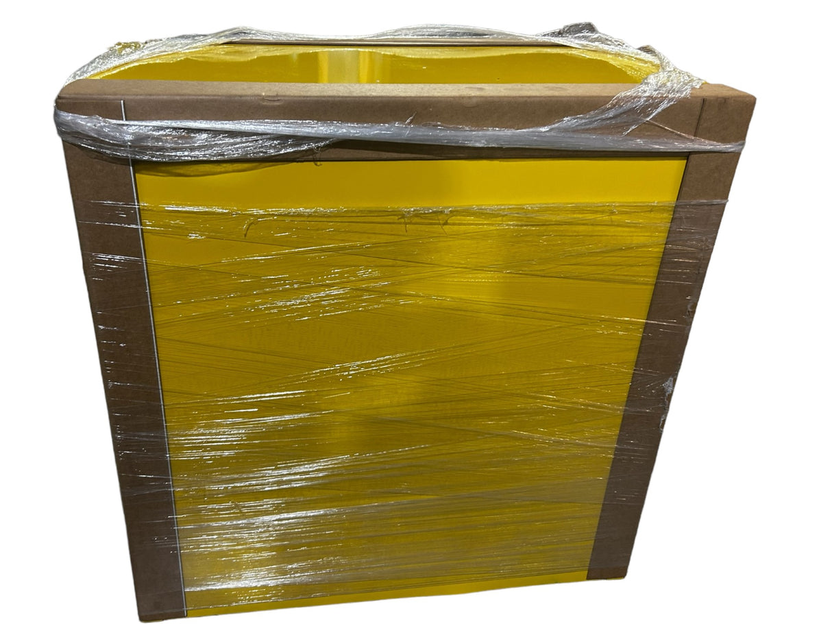 Flammables Safety Cabinet, BS22YP, Std, 22 gal, 0 Drum Capacity, 34 in x 18 in x 35 in, Yellow, Self-Closing - MINOR COSMETIC DAMAGES - FreemanLiquidators - [product_description]