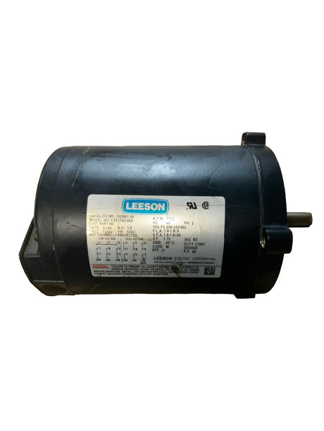 REGAL BELOIT LEESON ELECTRIC CO, C4T17NC46A, General Purpose Motor - 3 ph, 1/2 hp, 1750 rpm, 208-230/460 V - New No Box - FreemanLiquidators - [product_description]