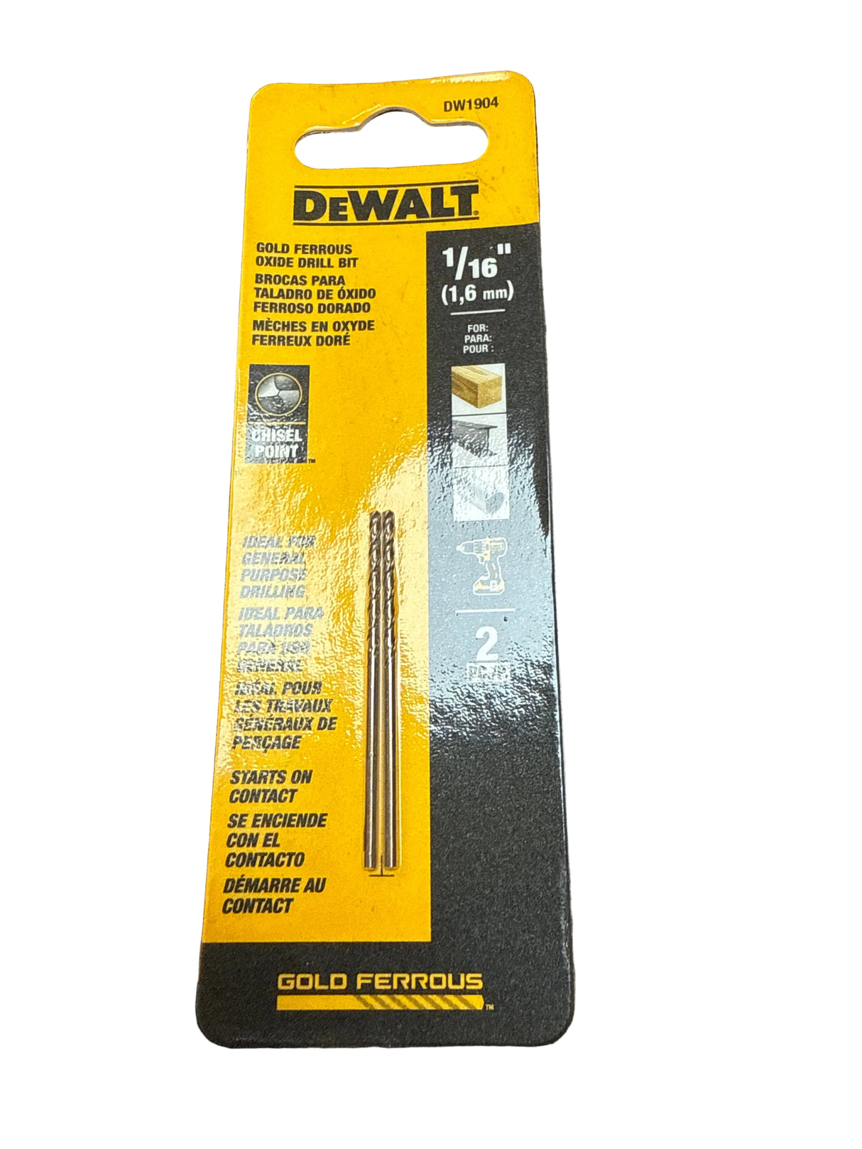 Dewalt 1/16” drill bit