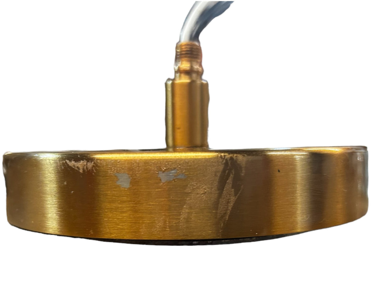 Matteo, C66903AG, Kellan, Modern Aged, Gold Brass, 7", Mini, Pendant, Light Fixture - Cosmetic Damages - FreemanLiquidators - [product_description]