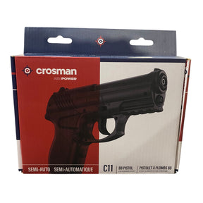 Crosman semi-automatic BB pistol packaging on a white background