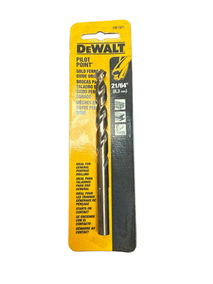 Dewalt 21/64” drill bit pilot point