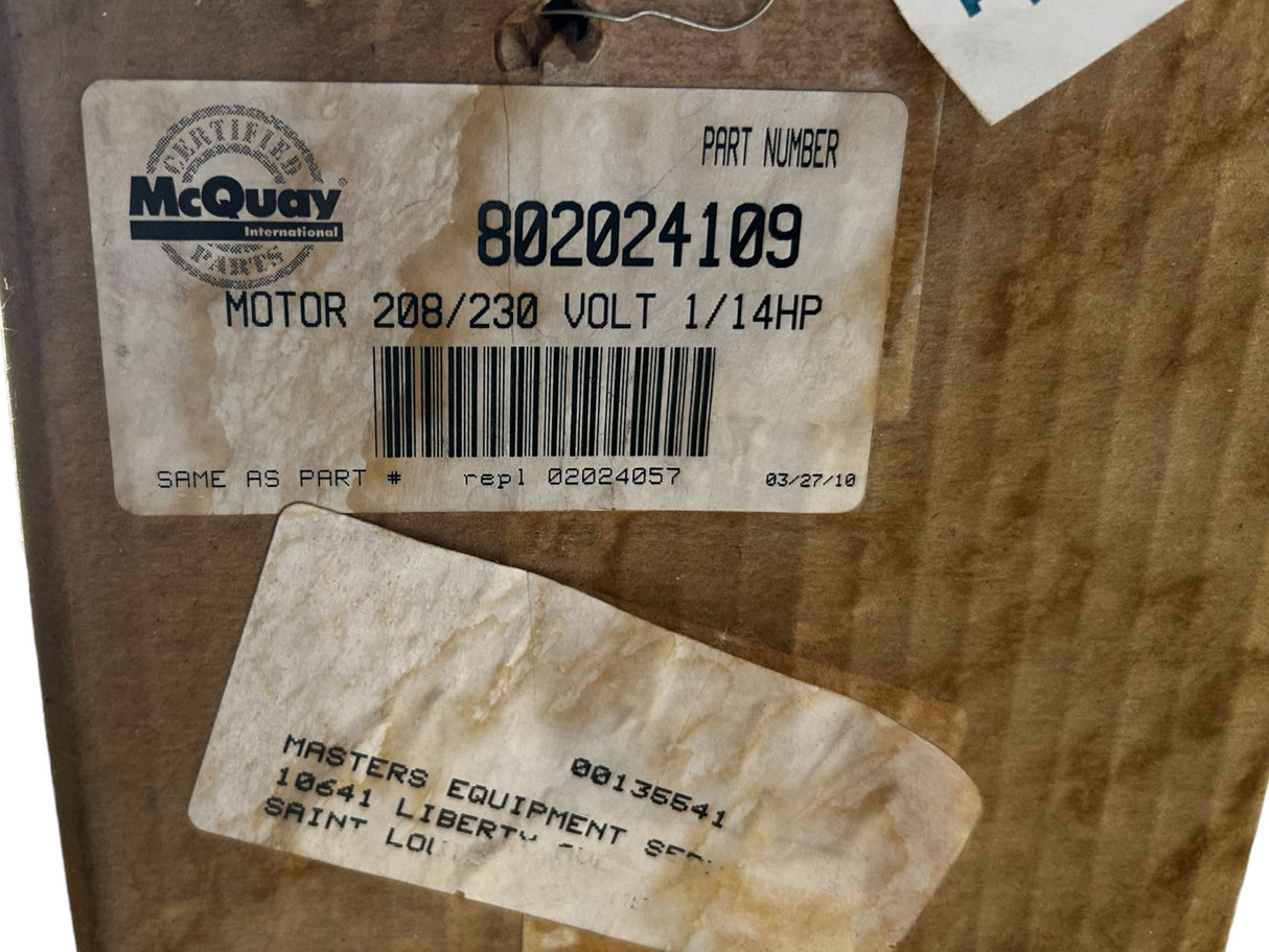 MAGNETEK, DE4G002N, 1/14 hp, 840 RPM, 208-230V - NEW IN BOX - FreemanLiquidators - [product_description]