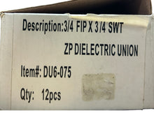 Load image into Gallery viewer, ZP Dielectric Union, DU6-075, 3/4 FIP X 3/4 SWT, 12pcs - FreemanLiquidators - [product_description]

