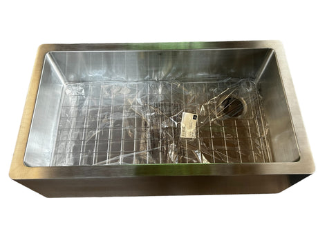 American Standard, Hillside, 20 x 36 x 11-1/2 in., Apron Front, Kitchen Sink, Stainless Steel, D35140036.075 - NEW IN BOX - FreemanLiquidators - [product_description]