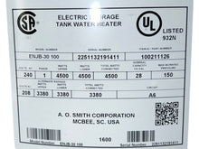 Load image into Gallery viewer, AO Smith, ENJB-30 100, ProLine, 28-Gallon, Lowboy, Side-Connect, Electric Water Heater - FreemanLiquidators - [product_description]
