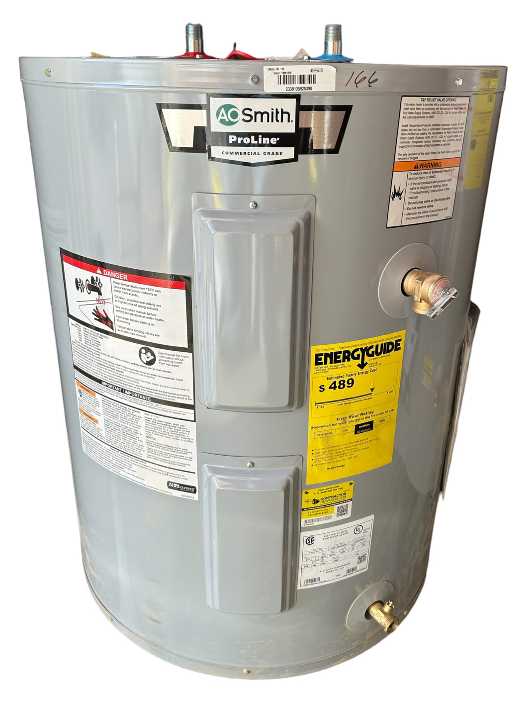 AO Smith, ENLB-50 110, ProLine, 48-Gallon, Lowboy, Top Connect, Electric Water Heater - FreemanLiquidators - [product_description]