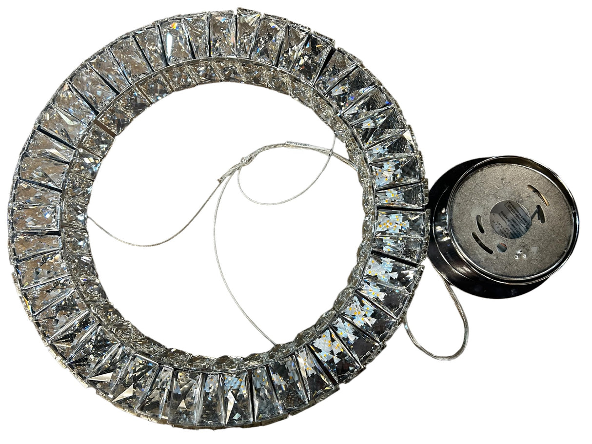 Canarm, LCH184A20CH, Ellie 20" Wide LED Crystal Ring Chandelier, Chrome - FreemanLiquidators - [product_description]