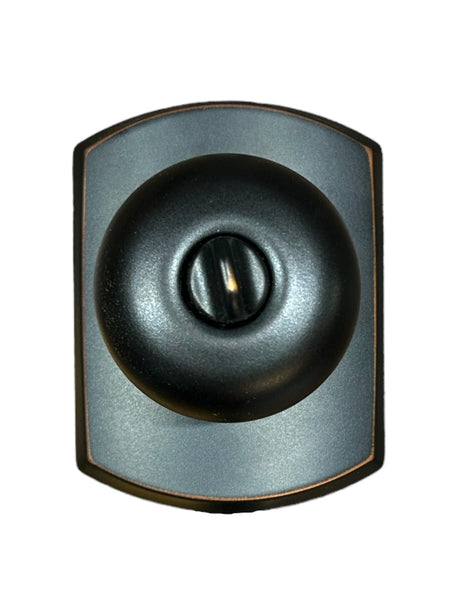 Schlage, F51A PLY 716 GRW, Plymouth Keyed Entry Single Cylinder Door Knob Set with Decorative Greenwich Trim - New in Box - FreemanLiquidators - [product_description]