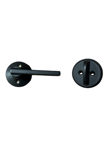 Schlage F59 LAT 622 Latitude Interior Lever with Deadbolt, Matte Black (Interior Half Only) - New in Box - FreemanLiquidators - [product_description]