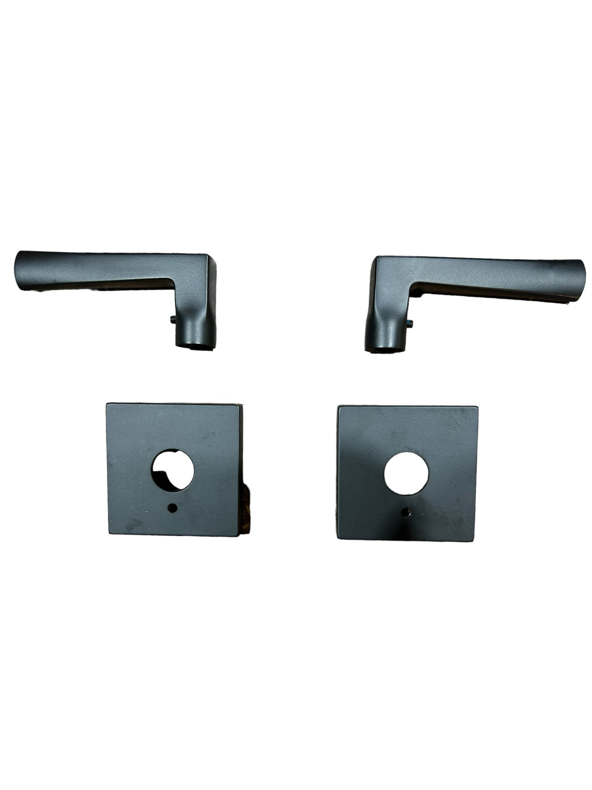 Schlage Custom FC21 ELR 622 COL Eller Lever with Collins Trim Hall-Closet and Bed-Bath Lock, Matte Black - New in Box - FreemanLiquidators - [product_description]