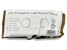 Load image into Gallery viewer, Emergency Light, LED, Damp Location Rated, 0.54 W Lamp Watt, 120/277V AC, 1.08 W Emergency Watt - FreemanLiquidators - [product_description]
