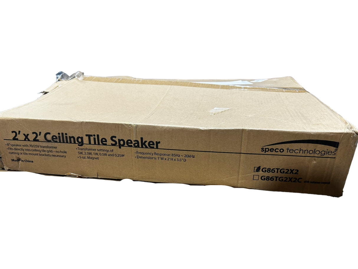 Speco Technologies, G86TG2X2, 2'x2' Ceiling Tile Speaker - FreemanLiquidators - [product_description]