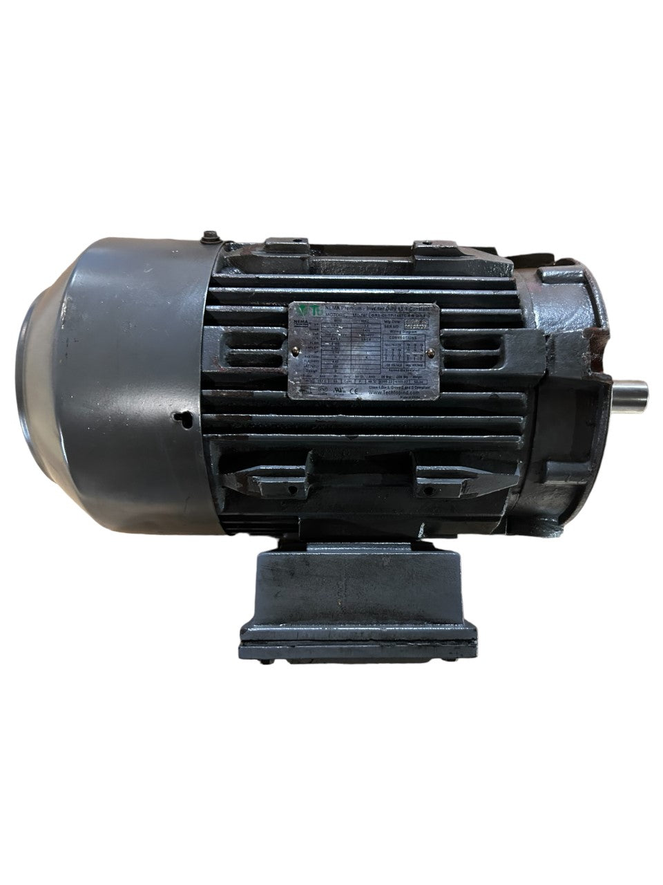 TECHTOP NEMA Premium Eff. Motor, GR3-CI-TF-145TC-4-B-D-1.5, 1.5 HP, 208-230/460V, 4P (1800 RPM), TEFC, C-Flange Mounted, Cast Iron, 145TC Frame,-New No Box - FreemanLiquidators - [product_description]