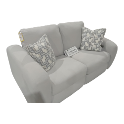 Light Grey, Fabric, Power, Reclining, Loveseat, In-Store Pickup Only