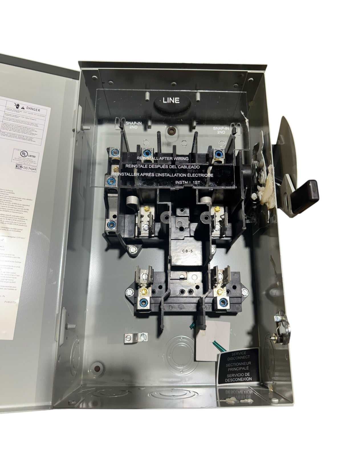 Eaton DG222NRB, Fused Safety Switch, 14,400W, 120/240V, 60Hz - Fuse & Safety Switches - Freeman Liquidators - [product_description]