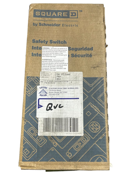 Square D, H361, F05 Series, Heavy Duty Safety Switch - NEW IN ORIGINAL PACKAGING - FreemanLiquidators - [product_description]