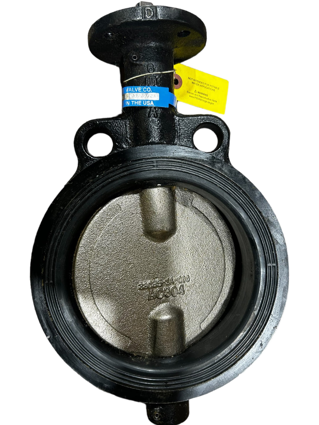 Milwaukee Valve, HW232B, Butterfly Valve, H, Wafer Style, Ductile Iron, 6 in Pipe Size - FreemanLiquidators - [product_description]