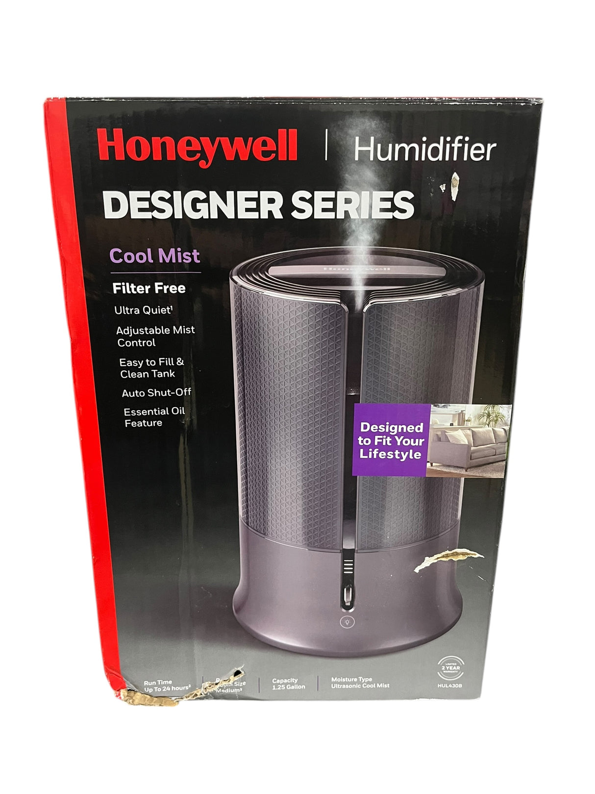 Honeywell, Designer Series, Cool Mist, Humidifier, HUL430B - Humidifiers - Freeman Liquidators - [product_description]