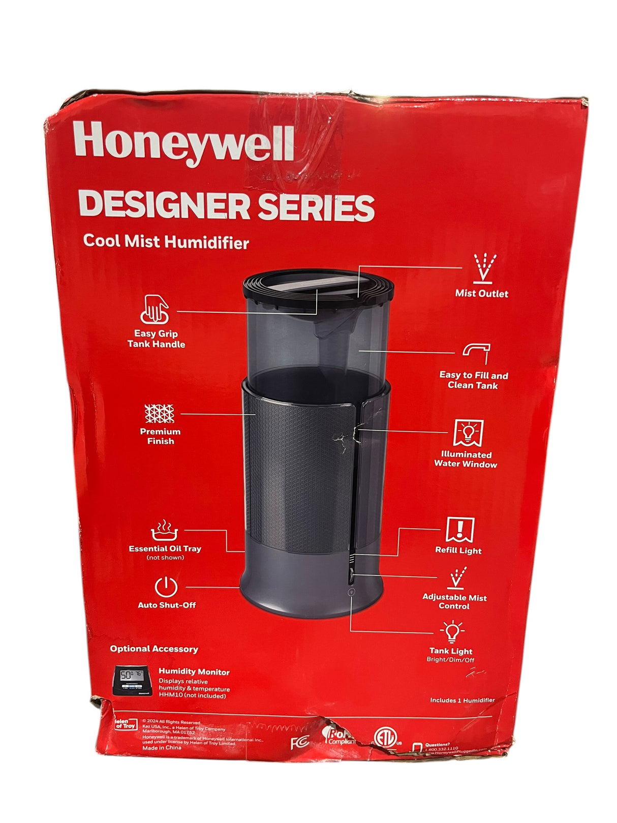 Honeywell, Designer Series, Cool Mist, Humidifier, HUL430B - Humidifiers - Freeman Liquidators - [product_description]