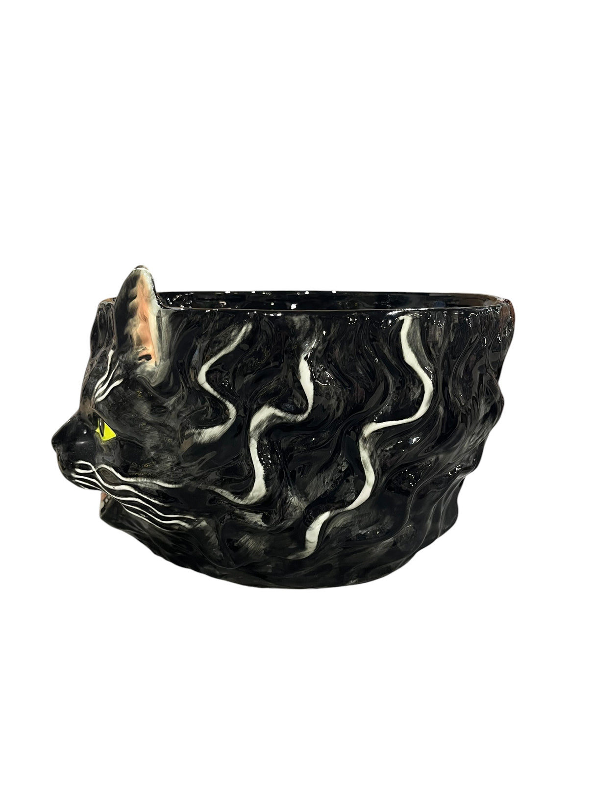 West Elm, Franken Cat, Ceramic, Halloween, Candy Bowl