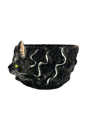 West Elm, Franken Cat, Ceramic, Halloween, Candy Bowl
