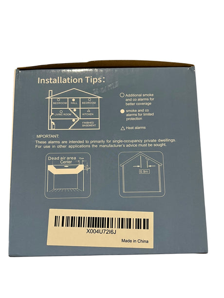 Smoke & Carbon Monoxide Detector, GE811-A, 4 Pack