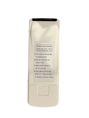 Trane, Remote for Mini Split, Trans Type Y512