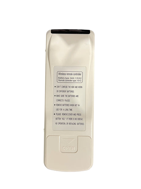Trane, Remote for Mini Split, Trans Type Y512