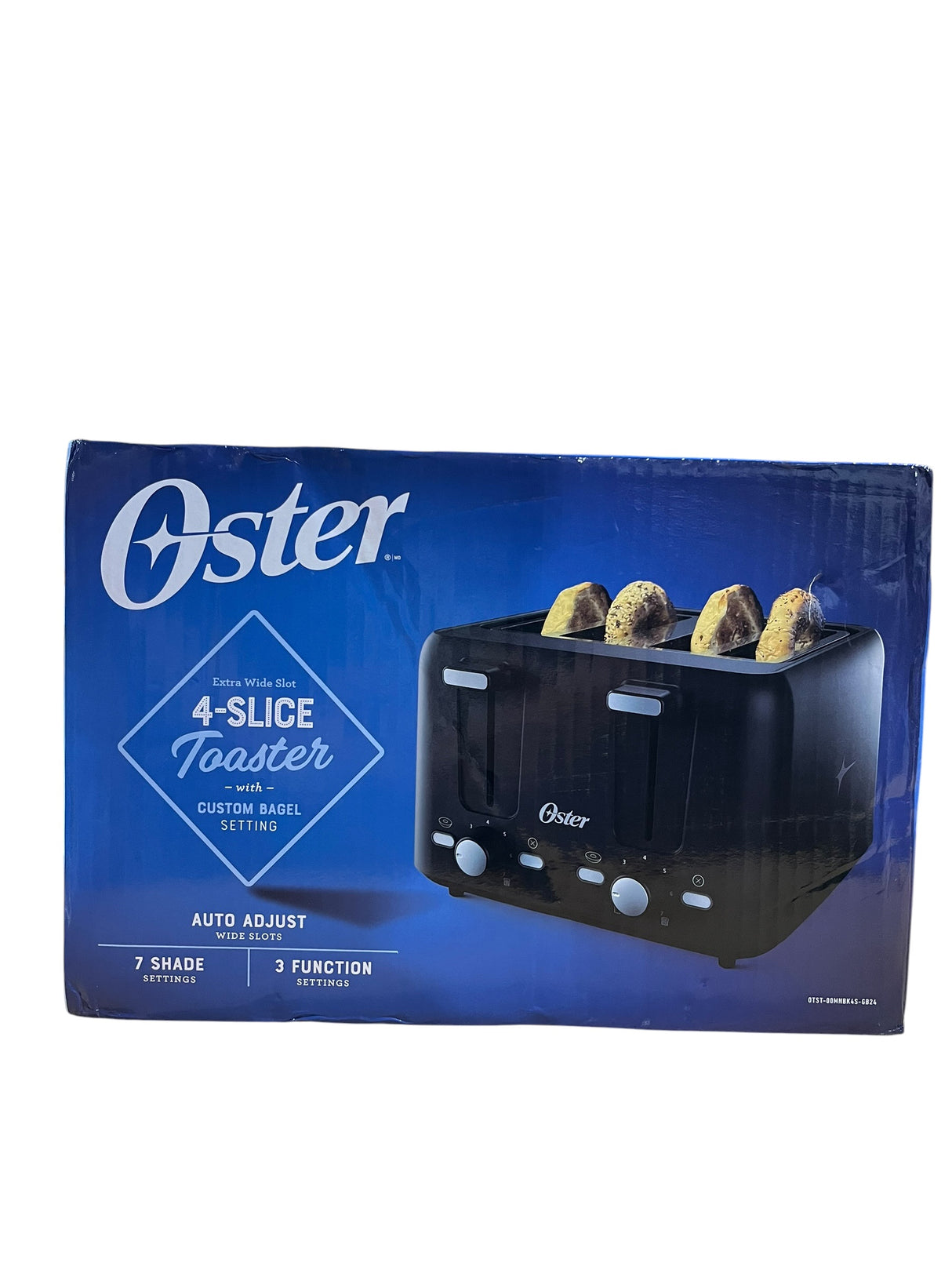 Oster, Extra Wide Slot, 4-Slice Toaster, Black