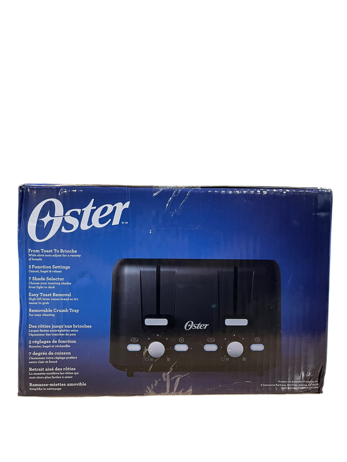 Oster, Extra Wide Slot, 4-Slice Toaster, Black