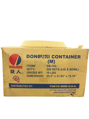 Tetsujin, Donburi/Ramen, Bowl & Lid Set, Medium, Case of 300