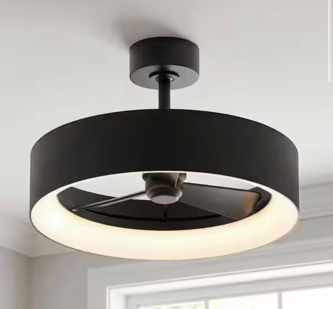 Artika, FAN-AIR-HD2BL, Aiden, LED Fandelier, 17.7in, Matte Black