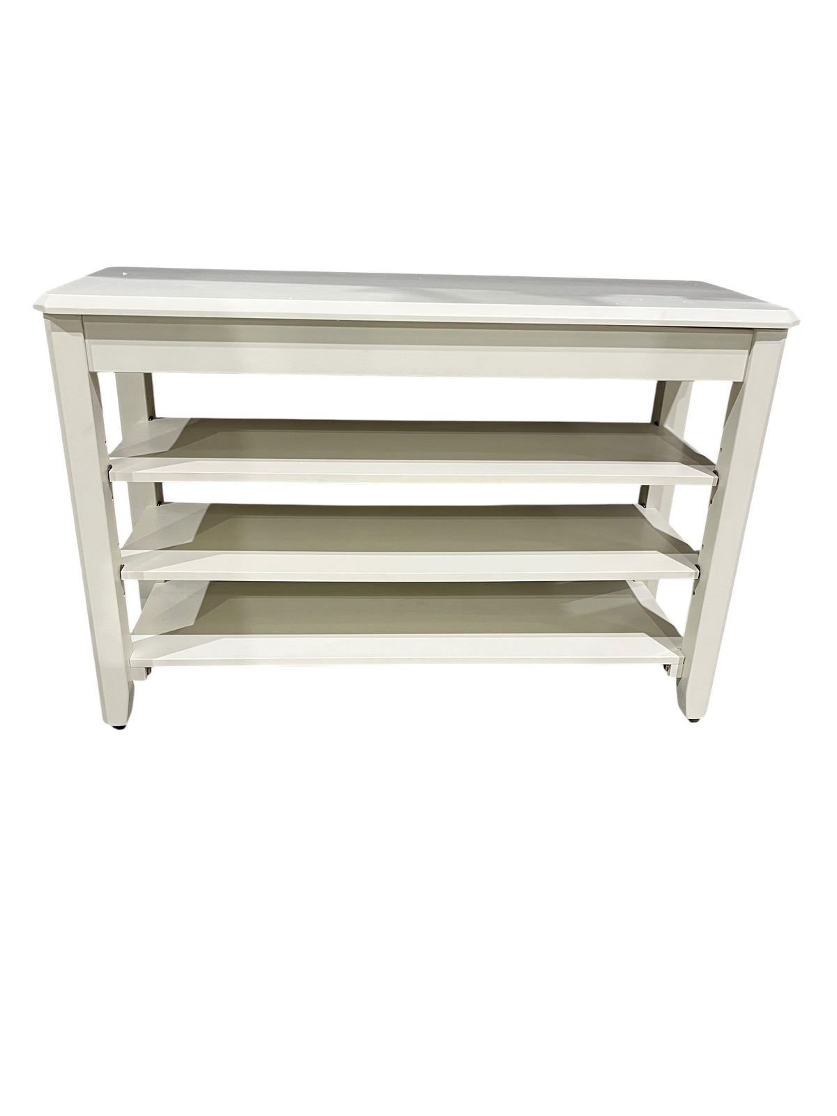 3 Tier, Shoe Bench, 31” X 11”, White
