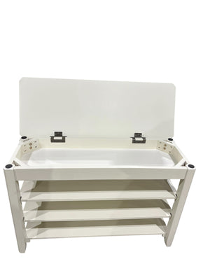 3 Tier, Shoe Bench, 31” X 11”, White