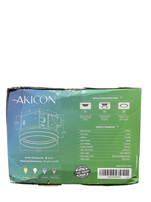 Akicon, AK15110N5-B, Bathroom Fan, Starry Sky Light, Black