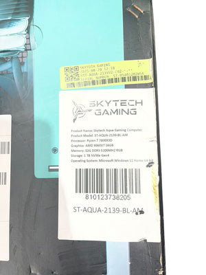 Skytech, ST-AQUA-2139-BL-AM, Gaming Computer, Aqua