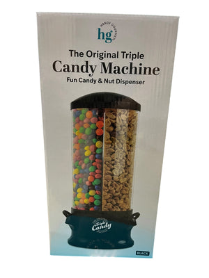 Handy Gourmet, The Original Triple, Candy & Nut Dispenser, Black