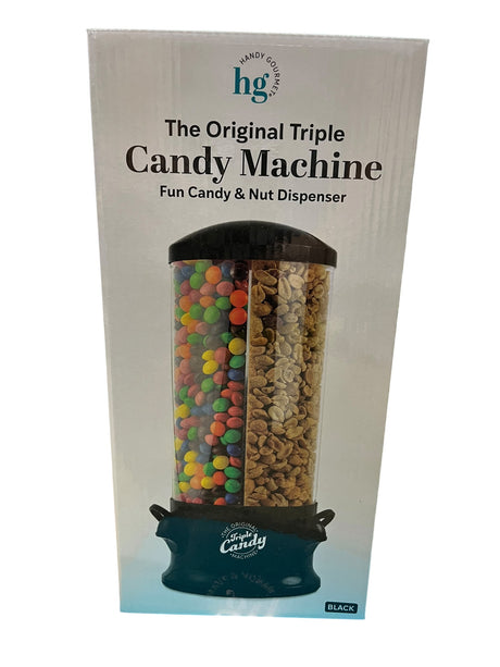 Handy Gourmet, The Original Triple, Candy & Nut Dispenser, Black -  - Freeman Liquidators - [product_description]