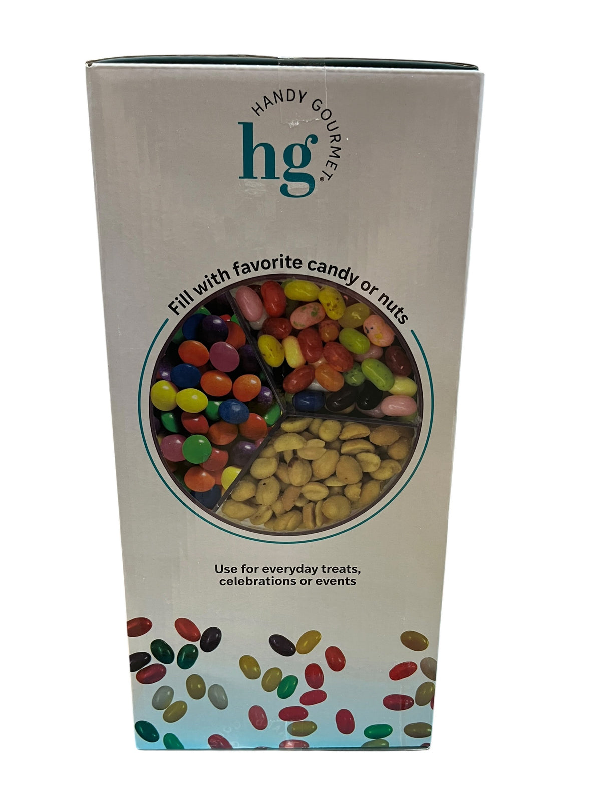 Handy Gourmet, The Original Triple, Candy & Nut Dispenser, Black