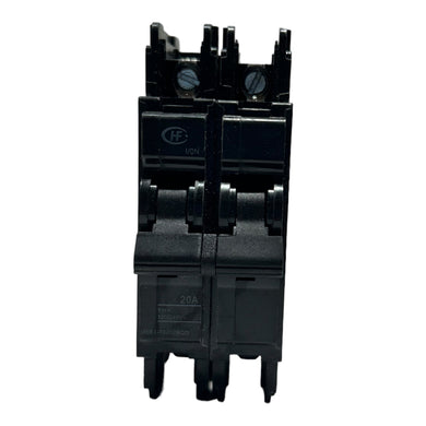 Hongfa, UEB1-70202BQD, Miniature Circuit Breaker, 2 Pole, 20A, 120/240V - FreemanLiquidators - [product_description]