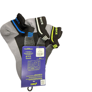ASICS 3 pack trading short socks large Black - SHORT SOCKS - Freeman Liquidators - [product_description]