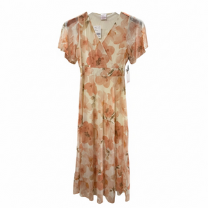 Luna women’s peach flower dress -  - Freeman Liquidators - [product_description]